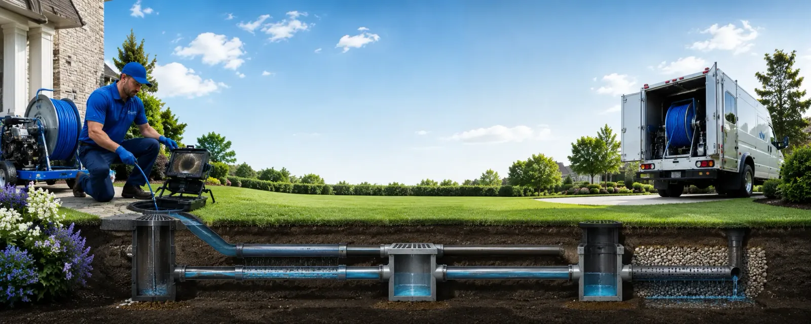 Outdoor drain cleaning information for Brocton, NY